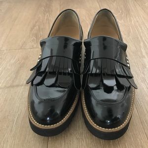 Vintage italian Hogan black loafers Size 10